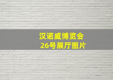 汉诺威博览会26号展厅图片