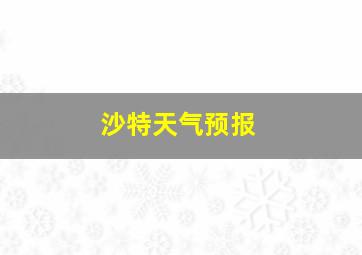 沙特天气预报