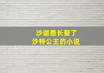 沙迦酋长娶了沙特公主的小说