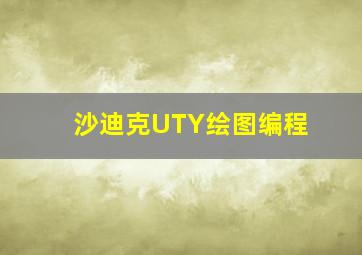 沙迪克UTY绘图编程