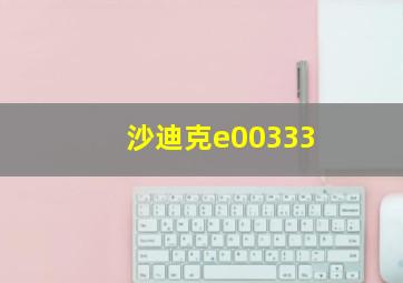 沙迪克e00333