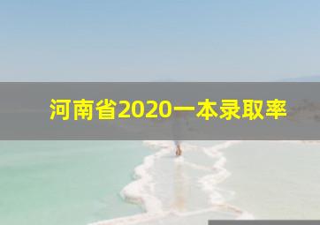 河南省2020一本录取率