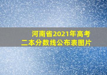 河南省2021年高考二本分数线公布表图片