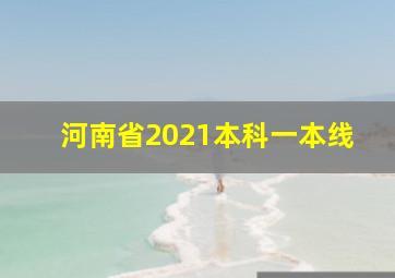 河南省2021本科一本线