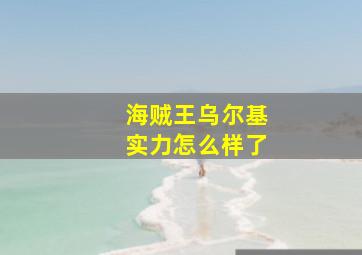 海贼王乌尔基实力怎么样了