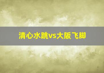 清心水跳vs大阪飞脚