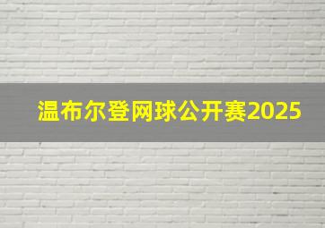 温布尔登网球公开赛2025