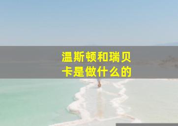 温斯顿和瑞贝卡是做什么的