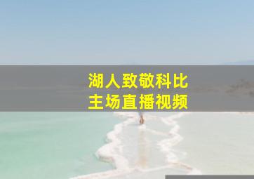 湖人致敬科比主场直播视频