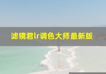 滤镜君lr调色大师最新版