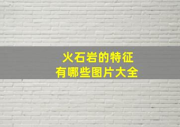 火石岩的特征有哪些图片大全