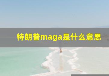 特朗普maga是什么意思