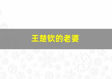 王楚钦的老婆