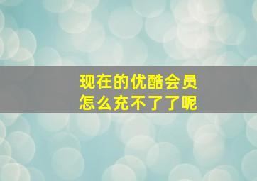 现在的优酷会员怎么充不了了呢