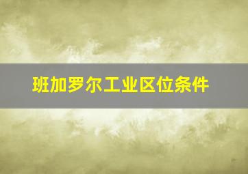 班加罗尔工业区位条件