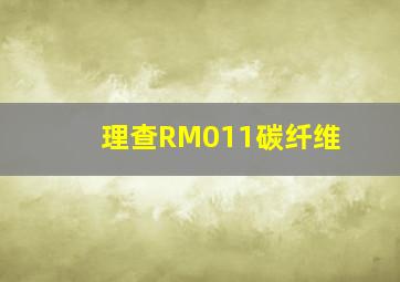 理查RM011碳纤维