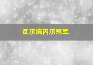 瓦尔德内尔冠军