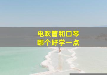 电吹管和口琴哪个好学一点