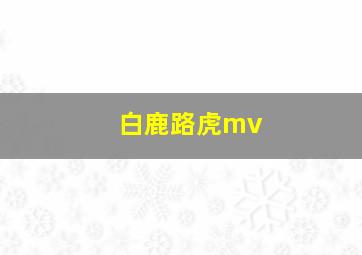 白鹿路虎mv