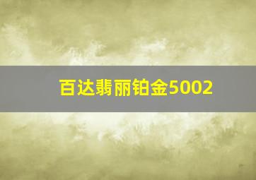 百达翡丽铂金5002