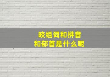 皎组词和拼音和部首是什么呢