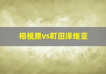 相模原vs町田泽维亚