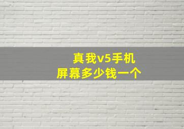 真我v5手机屏幕多少钱一个