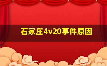 石家庄4v20事件原因