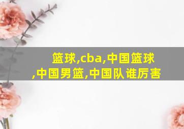 篮球,cba,中国篮球,中国男篮,中国队谁厉害