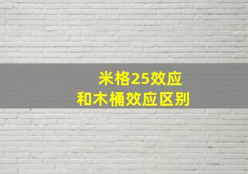 米格25效应和木桶效应区别