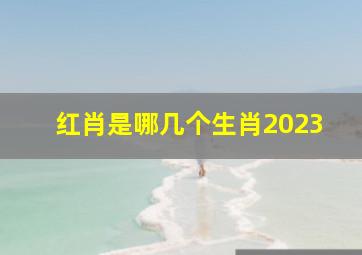 红肖是哪几个生肖2023