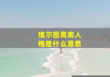 维尔图奥索人格是什么意思