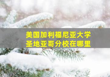 美国加利福尼亚大学圣地亚哥分校在哪里