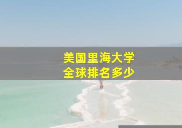 美国里海大学全球排名多少