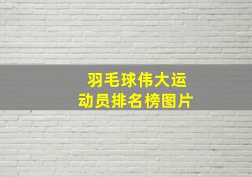 羽毛球伟大运动员排名榜图片