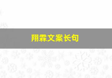 翔霖文案长句