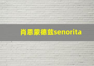 肖恩蒙德兹senorita