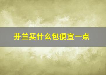 芬兰买什么包便宜一点