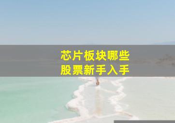 芯片板块哪些股票新手入手