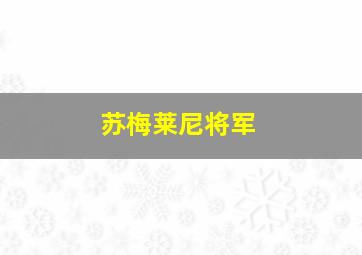 苏梅莱尼将军