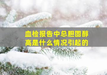 血检报告中总胆固醇高是什么情况引起的