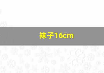 袜子16cm