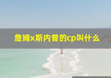 詹姆x斯内普的cp叫什么