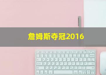 詹姆斯夺冠2016