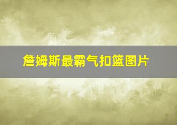 詹姆斯最霸气扣篮图片