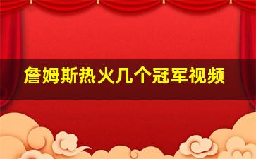 詹姆斯热火几个冠军视频