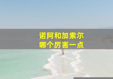 诺阿和加索尔哪个厉害一点