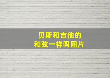 贝斯和吉他的和弦一样吗图片