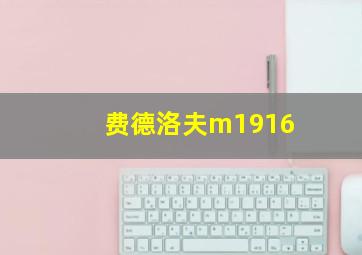 费德洛夫m1916