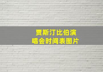 贾斯汀比伯演唱会时间表图片